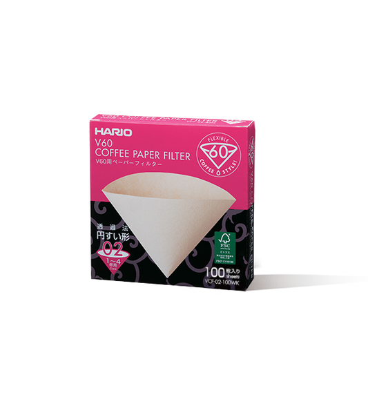 HARIO V60 Paper Filter 100 Sheets
